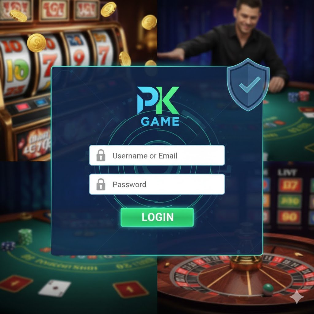 Inícia sesión en PK Game